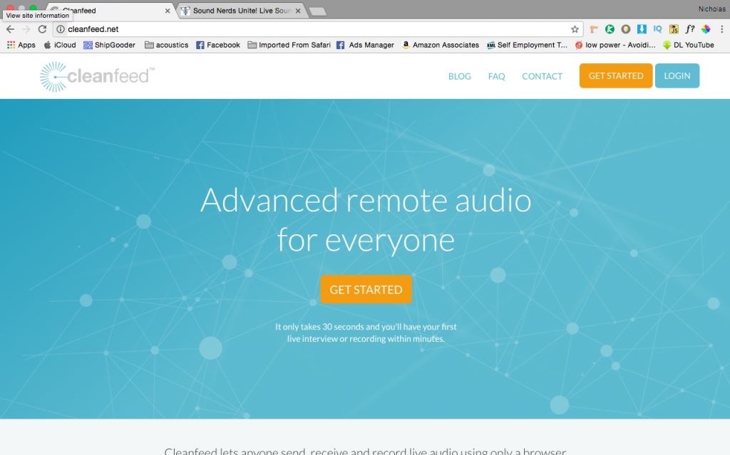 Cleanfeed Home Page - - Nicholas Radina